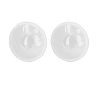 YWBL-WH Lot de 2 Coques Mammaires en Silicone avec évent pour Protection contre les Fuites, Mamelons Endoloris, Gobelet D'allaitement