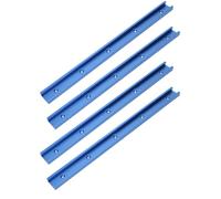 YWBL-WH Lot de 4 rails profilés en T en aluminium de 800 mm avec rainure en T pour le travail du bois, l'atelier du bois, accessoires