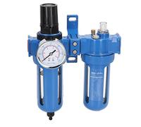 YWBL-WH Lubrificateur de Régulateur de Filtre de Compresseur D'air 1/2 Pouces 150 PSI 5 Microns en Alliage de Zinc avec Noyau de Filtre en Laiton et Dégagement Rapide pour Outils (3/8"NPT)