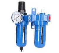 YWBL-WH Lubrificateur de Régulateur de Filtre de Compresseur D'air 1/2 Pouces 150 PSI 5 Microns en Alliage de Zinc avec Noyau de Filtre en Laiton et Dégagement Rapide pour Outils (1/2"NPT)