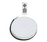 YWBL-WH Lumière de Piscine IP68 Lampe sous-Marine étanche avec Télécommande 18W RGB LED pour Piscines, Aquariums et Baignoires (25W)