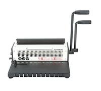 YWBL-WH Machine à Relier Spirale, Perforation Manuelle pour Format Lettre A4 A5, capacité de 34 Trous, Idéale pour le Bureau et l'école (Trou rond)