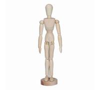 YWBL-WH Mannequin de Dessin en Bois Mannequin D'artiste articulé 33 Cm Corps de avec Base Corps Flexible Modèle de Figure Humaine Posable pour Dessin, Croquis, Outil de Classe