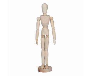 YWBL-WH Mannequin de Dessin en Bois Mannequin D'artiste articulé 33 Cm Corps de avec Base Corps Flexible Modèle de Figure Humaine Posable pour Dessin, Croquis, Outil de Classe
