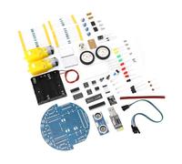 YWBL-WH MCU Smart Car Kit Educational Science Touet avec échangement d'obstacles à L'évitement BT Contrôle pour Les Enfants et Les Adolescents