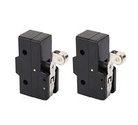 YWBL-WH Micro Interrupteur de Fin de Course à Levier à Rouleau, Micro-interrupteur 250VAC, Couvercle en PP, Contacts Argentés, Paquet de 2, 160OF 42RF, pour Tapis Roulant, Ascenseur, Machines de