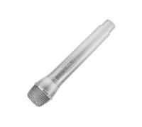 YWBL-WH Microphone Accessoire, Conception en Plastique, Parfait pour Le karaoké et Le Chant, Accessoires de Photographie pour Enfants pour Les Spectacles de Danse et Les Discours (Silver)