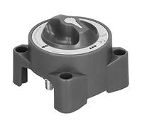 YWBL-WH Mini Coupe-Circuit à Batterie, 2 Positions Marche Arrêt (BLACK) | Isolateur de puissance de qualité marine, capacité de cosse de câble 4/0 AWG, goujons étamés de 7/8 pouces, bornes