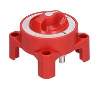 YWBL-WH Mini Coupe-Circuit à Batterie, 2 Positions Marche Arrêt (rouge) | Isolateur de puissance de qualité marine, capacité de cosse de câble 4/0 AWG, goujons étamés de 7/8 pouces, bornes