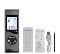 YWBL-WH Mini Mesure 98 Pieds Type C Télémètre Rechargeable Précision 1 Mm avec 50 Groupes de Stockage de Données pour la Mesure du Volume de Zone (L-30)