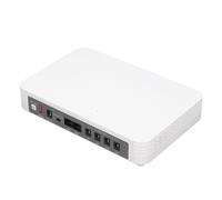YWBL-WH Mini UPS 8000 MAh Alimentation sans Interruption avec Sortie POE 24 V 15 V pour Modem Routeur Caméra de sécurité Invite Vocale en Anglais DC 5 V 9 V 12 V Batterie de Secours USB (Prise UE)
