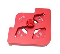 YWBL-WH Modèles de Rayon D'angle Rond pour le Travail du Bois, Ensemble de Gabarit de Routeur en Alliage D'aluminium pour Cadres Photo, Chaises, Tables et Meubles