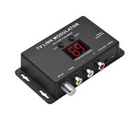 YWBL-WH Modulateur TM80 TV Link, Convertisseur RF Compact, Convertisseur AV vers RF avec Télécommande pour Home Cinema et Plusieurs Pièces