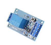 YWBL-WH Module de Relais 12 V 1 Canal Déclencheur de Commutateur Bistable, Module de Relais de Synchronisation d'arrêt de Démarrage à Verrouillage Automatique de Charge 10 A pour le Contrôle de (12V)
