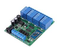 YWBL-WH Module de Relais Bluetooth à 4 Canaux pour Télécommande sans Fil | Entrée DC 6,5-25 V/5 V, Contrôle par Application , Modes Momentanés/autobloquants/verrouillage, Entrée de Déclenchement