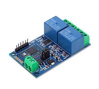 YWBL-WH Module de Relais Bluetooth à Double Canal, Commutateur sans Fil en Plastique 12V pour la Domotique Intelligente et le Contrôle des Applications Mobiles