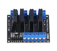 YWBL-WH Module de Relais, Module de Relais à Semi-conducteurs 4 Canaux stratifié plaqué Cuivre, Entrée 5 V avec Fusible 5 KHz, Commutation pour les Projets de Contrôle des Amateurs d'électronique de