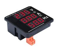 YWBL-WH Multimètre Numérique AC 50 à 500 V 0 à 20 A 10 99,9 Hz Affichage LED Tension Courant Fréquencemètre pour Panneau électrique et Testeur de de Puissance