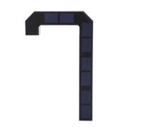 YWBL-WH Numéro de Maison LED 7, à énergie Solaire, 9 Pouces, Détection Automatique de la Lumière, Panneau D'adresse Lumineux étanche avec Lumière Chaude pour Porche Mural Extérieur de la