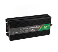 YWBL-WH Onduleur à Onde Sinusoïdale Pure 1000 W, Chargeur avec écran LCD LED, 2 Prises Universelles, Port USB, Crête 2000 W pour Voiture, Bateau, Camion, Voyage, Camping (24V à 220V-240V)