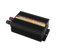 YWBL-WH Onduleur de Puissance de Voiture, Onduleur de Puissance en Alliage d'aluminium 500 W 12 V DC vers AC avec Bouton de Commutation Lumineux et Protection d'îlotage pour Usage Domestique