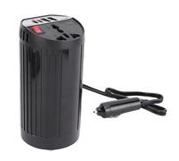 YWBL-WH Onduleur de Voiture 200 W 12 V DC à 220 V AC avec PD 24 W QC 24 Charge Rapide 4 Ports USB et Prise Cigare pour Ordinateurs Portables, Tablettes, Smartphones, Voyages en