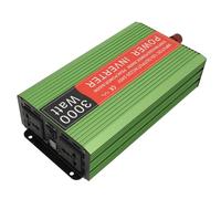 YWBL-WH Onduleur Solaire en Alliage d'aluminium pour Voiture, 3000 W DC 12 V vers AC 110 V 220, Double Tension avec Voyant Lumineux pour Voiture, Maison, Utilisation de l'énergie Solaire et