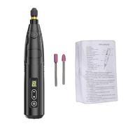 YWBL-WH Outil Rotatif sans Fil 18 000 Tr/min, Mini Stylo de Gravure à 6 Vitesses avec 2 Têtes de Meulage en Céramique pour Bois, Métal, Plastique, Sculpture, Ponçage, Polissage, Loisirs (Lot de 2