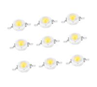 YWBL-WH Perles LED 1 W, 100 Puces d'ampoule émettrices LED SMD Haute Puissance, Projecteur DIY, 100~110 Lm, Blanc Chaud 3000 K, Blanc 6000 K, Longue Durée de Vie, Dissipation Facile de la (