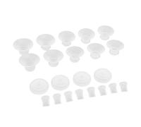 YWBL-WH Pièces de Rechange pour Tire-lait, Silicone de qualité Alimentaire, 22 Pièces de Valves à Bec de Canard et Inserts de Bride pour M5 13-21 Mm, Parfait pour les Mamans Qui Allaitent
