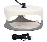YWBL-WH Piège à Puces D'intérieur avec Chaleur et Lumière, Lutte | Plastique Sûr, Tampon de Colle pour Piéger les Mouches et les Moustiques, Utilisation Silencieuse de la Veilleuse