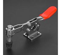 YWBL-WH Pince à Bascule Pince Horizontale Robuste en Acier Inoxydable 304 avec Barre de Maintien en Caoutchouc Capacité de 280 Kg pour établi de Montage de Soudage