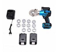 YWBL-WH Pince à Sertir Hydraulique sans Fil, Sertisseuse Hydraulique électrique 90 KN avec Matrices de 10 à 300 mm² et Batterie de 5000 MAh pour le Sertissage de Fils de Cuivre et (Prise UE)
