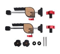 YWBL-WH Pince pour Chien, 2 Pièces, Trous D'établi pour le Travail du Bois, éléments de Serrage, Vis Réglable 19mm avec Tampon en Caoutchouc Anti-rayures