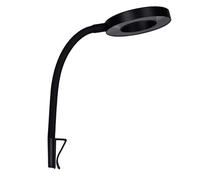 YWBL-WH Pince Translucide, Rotation Libre à 360°, Lumière Vive pour Petits Aquariums, Lumière Bleue/Blanche pour Aquariums. (Black)