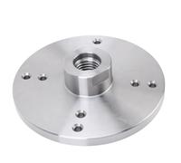 YWBL-WH Plaque Frontale de Tour à Bois de 6 Pouces avec Filetage de 33mm, 8 Trous de Montage, Adaptateur de Mandrin en Acier 45 pour Tourner le Bol