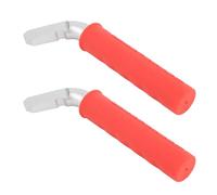 YWBL-WH Poignée d'assistance de Porte de Voiture, Poignée en Silicone Souple, Barres de Support Légères en Alliage d'aluminium pour Véhicules, Idéales pour les Personnes âgées et Handicapées (rouge)