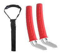 YWBL-WH Poignée D'assistance Portable, Poignées de Support Automobile, Main Courante pour Personnes âgées et Handicapées, Monter sur le Véhicule, Paquet de 2 (rouge)