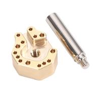 YWBL-WH Pointe de Fer à Souder pour Joystick, Multi-trous, en Alliage de Cuivre plaqué Cr, Pointe à Dessouder avec Adaptateur pour Contrôleur NS Pro X S, Démontage Rapide