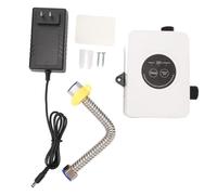 YWBL-WH Pompe à Pression D'Eau 100W 24V, Aimant Permanent, Haute Puissance 32Lmin, Levage de 25M, Interrupteur Intelligent Automatique pour Chauffage de Douche, Système D'alimentation en (Prise UE)