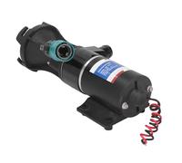 YWBL-WH Pompe de Macération 12 V pour Camping-car, Réservoir D'égouts D'eaux Usées 12 GPM 45 LPM avec Valve de Chasse, Pompe de Déversement D'eaux Usées Portable Auto-amorçante pour