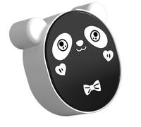 YWBL-WH Porte-Savon Mural de Dessin animé, égouttoir Amovible en Plastique avec Autocollant sans Trace pour Salle de Bain, Rangement Hygiénique adapté aux Enfants (Black)