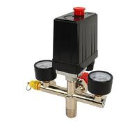 YWBL-WH Pressostat de Compresseur D'air, Vanne de Commande Automatique à Double Régulateur avec Ports D'entrée et de Sortie Standard pour L'installation de Tuyaux D'air de Compresseur