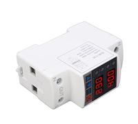 YWBL-WH Protecteur de Surtension, Boîtier PC, Dispositif de Protection à Réinitialisation Automatique, AC220V 63A, Affichage de Retard de Tension Réglable pour Les Utilisateurs de Panneaux de (40A)
