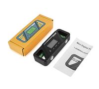 YWBL-WH Protracteur de Finder D'angle Numérique avec écran LCD de Base Magnétique Inclinomètre Tableau de Table électronique Saw Garges de Biseau pour la Précision Mesurant 0 à 90 Degrés (BLACK)