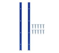 YWBL-WH Rails en T pour le Travail du Bois en Alliage D'aluminium Durable Bleu oxydé Universel à Double Coupe pour Scie à Table, Routeur, établi 2 Pièces 400 Mm