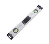 YWBL-WH Règle de Niveau Numérique, Détecteur D'angle en Alliage D'aluminium de 400 Mm avec Affichage Numérique Clair et Base Magnétique, pour la Mesure de L'axe X et la Détection de la