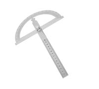 YWBL-WH Règle de Rapporteur en Acier Inoxydable, Plage de Mesure de 0 à 180°, 5,91 Pouces, 3 Tailles, Outil de Mesure Facile avec Règle de Rapporteur Rapide, Gagnez du Temps pour un Travail de (#03)