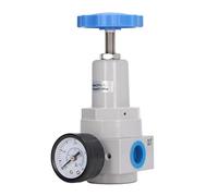 YWBL-WH Régulateur de Pression de Compresseur D'air, Vanne de Commande | Corps en Alliage D'aluminium, Soupape de Décharge en Acier Inoxydable, étanchéité Réglable de 72,5 à 522,1 Psi pour Outils