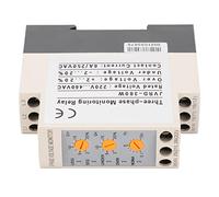 YWBL-WH Relais de de Tension triphasé Réglable, Protection contre les | Réglage indépendant du seuil de sous-tension de surtension, tableau d\'état à 5 LED pour la perte de phase et le déséquilibre